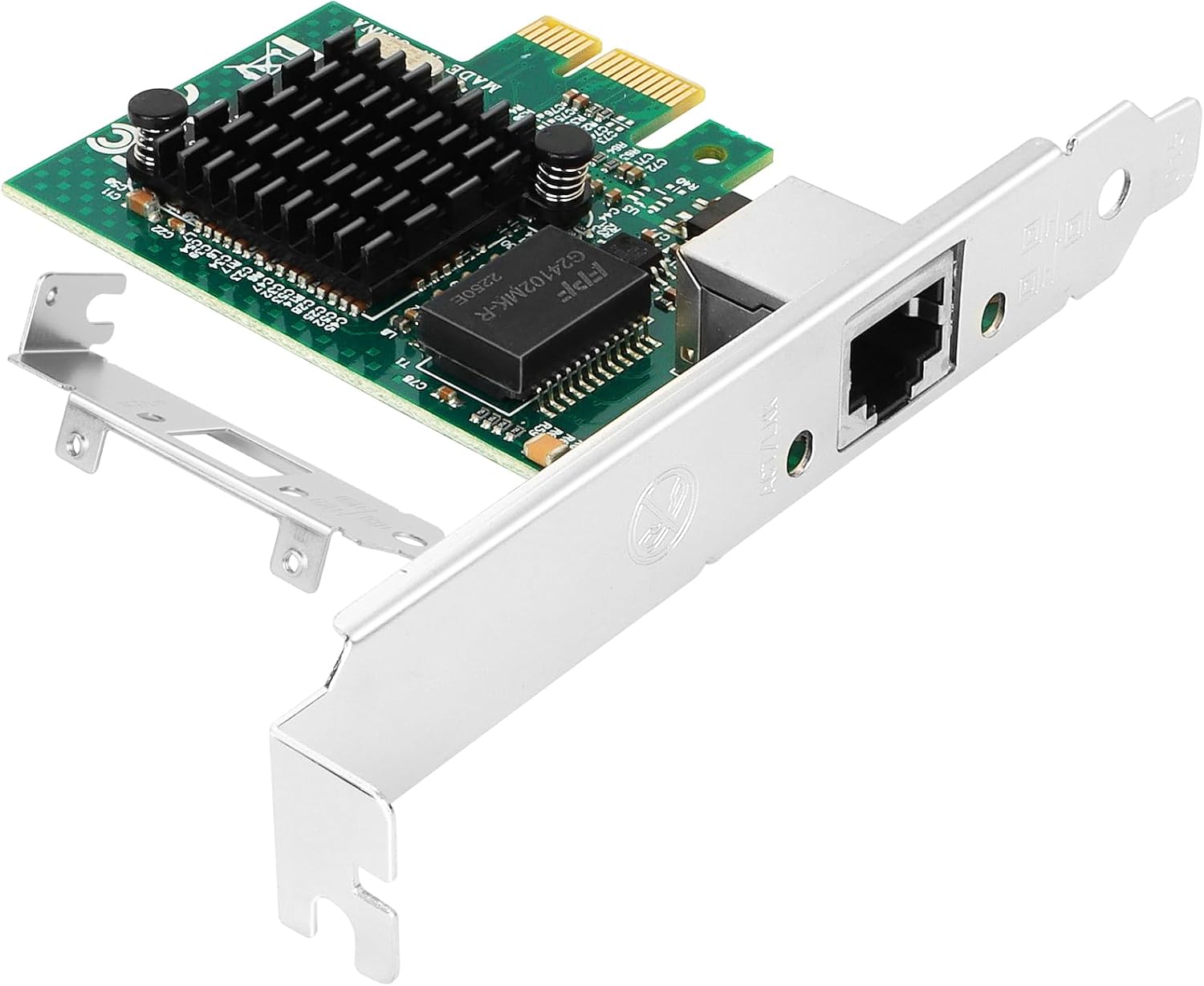 1Gb PCI-E NIC Network Card for Broadcom BCM5751-1P,10Mb/100Mb/1GbE Copper Single RJ45 Port, with Broadcom BCM5751 Chip,1GbE PCI Express 2.0 X1 Ethernet Adapter Support Windows/Linux/VMware