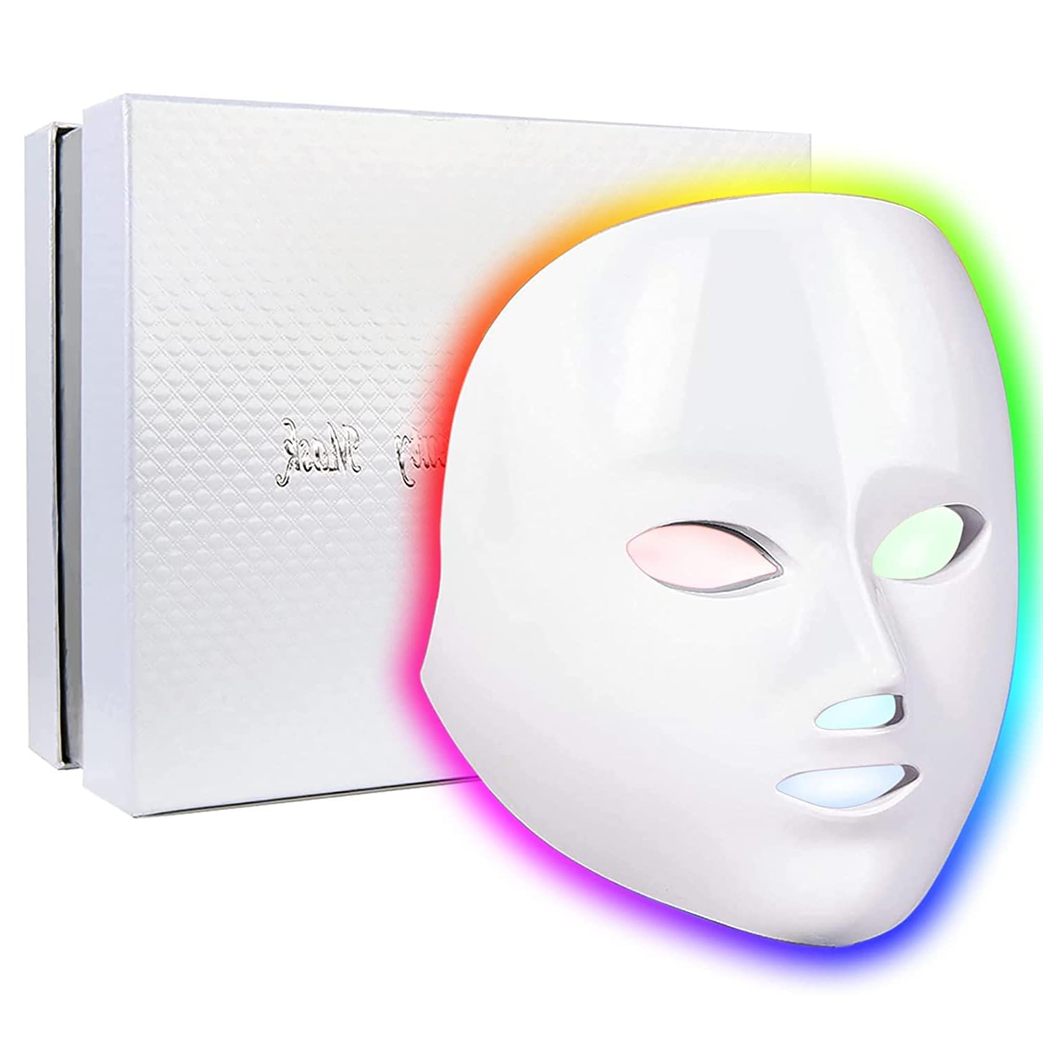 Red Light Therapy for Face, Led Face Mask Light Therapy, 7-1 Colors LED Facial Skin Care Mask