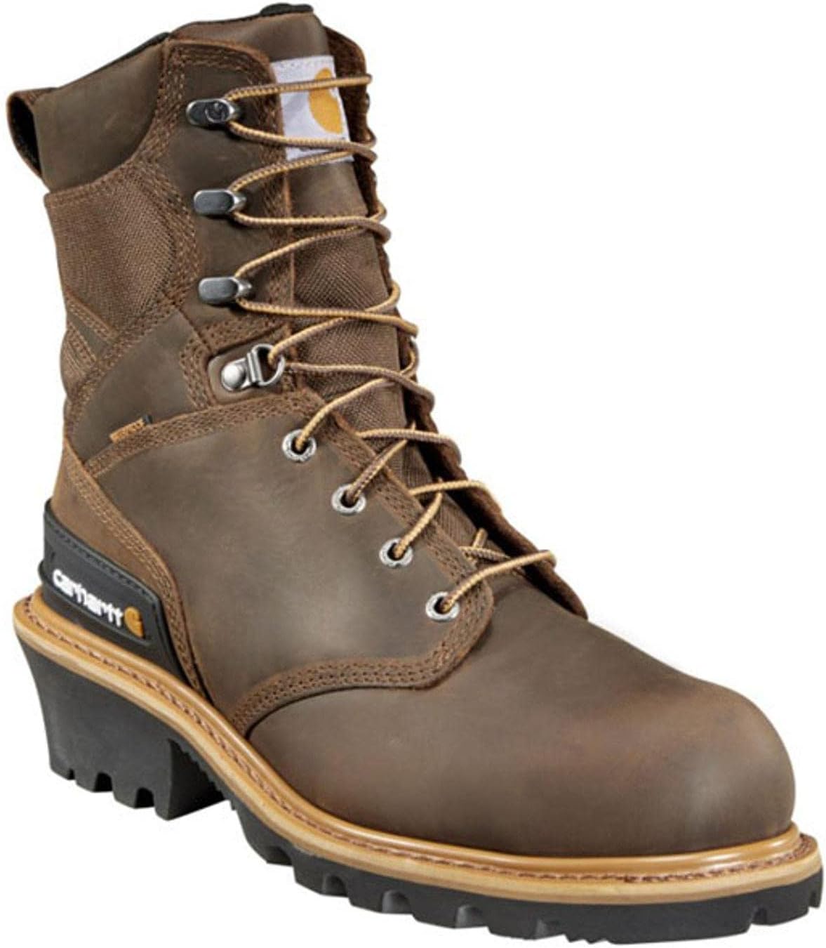 Carhartt Men’s Cml8369 8-inch Waterproof Insulated Comp Toe Leather Logger Boot