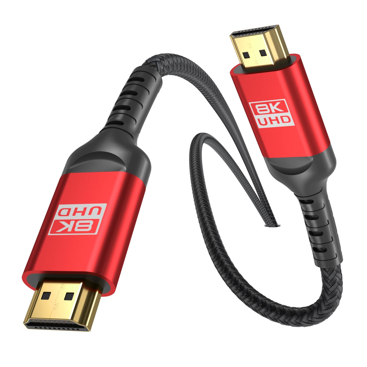 8K HDMI Cable 25FT, Ultra 48Gbps High Speed, Supports 4K@120Hz 8K@120Hz, eARC, HDR10, DTS:X, HDCP 2.2 & 2.3, Compatible with PS4/5, Blu-ray, Monitor, PC