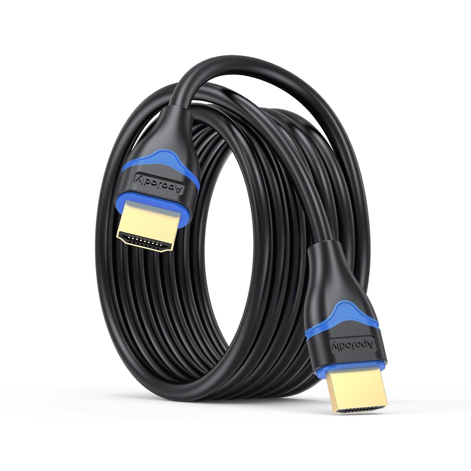 4K HDMI Cable 12FT, High Speed HDMI Cord 12 Foot Ultra HD HDMI 2.0 Cable 4K@60Hz, 2K@144Hz, 18Gbps, HDR, HDCP 2.2, 3D, ARC Compatible with PS4/PS5, Monitor, Laptop, HDTV, Blu-ray, Xbox