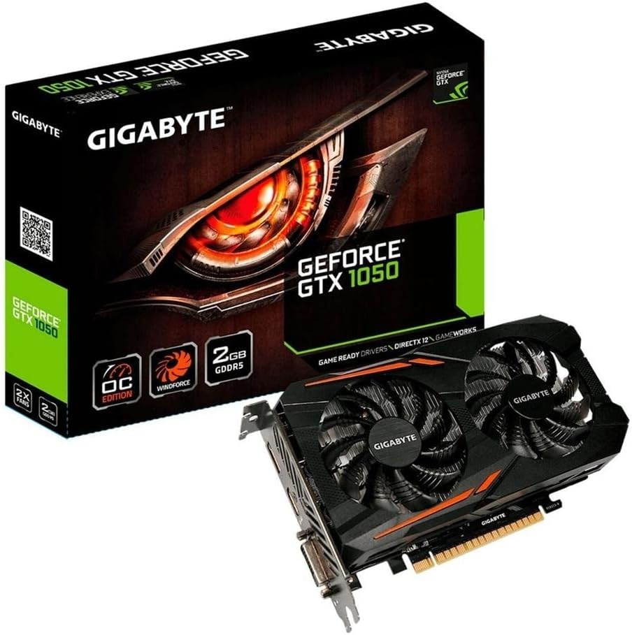 Gigabyte Geforce GTX 1050 2GB GV-N1050OC-2GD OC Graphic Cards