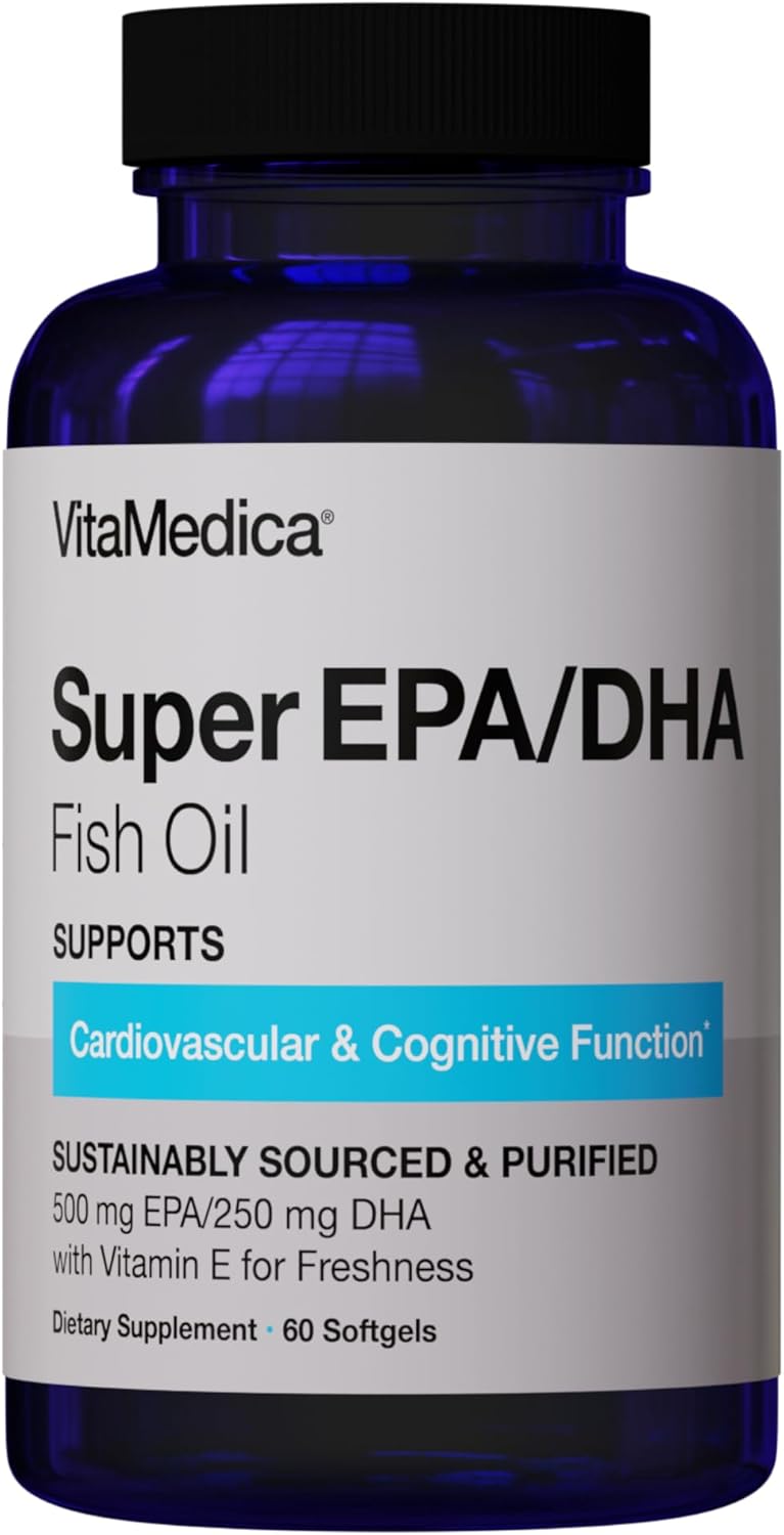 High-Potency, Super EPA/DHA Fish Oil 750mg of Essential Omega-3 Fatty Acids | EPA & DHA | Heart Health, Brain Health, Immune System Health