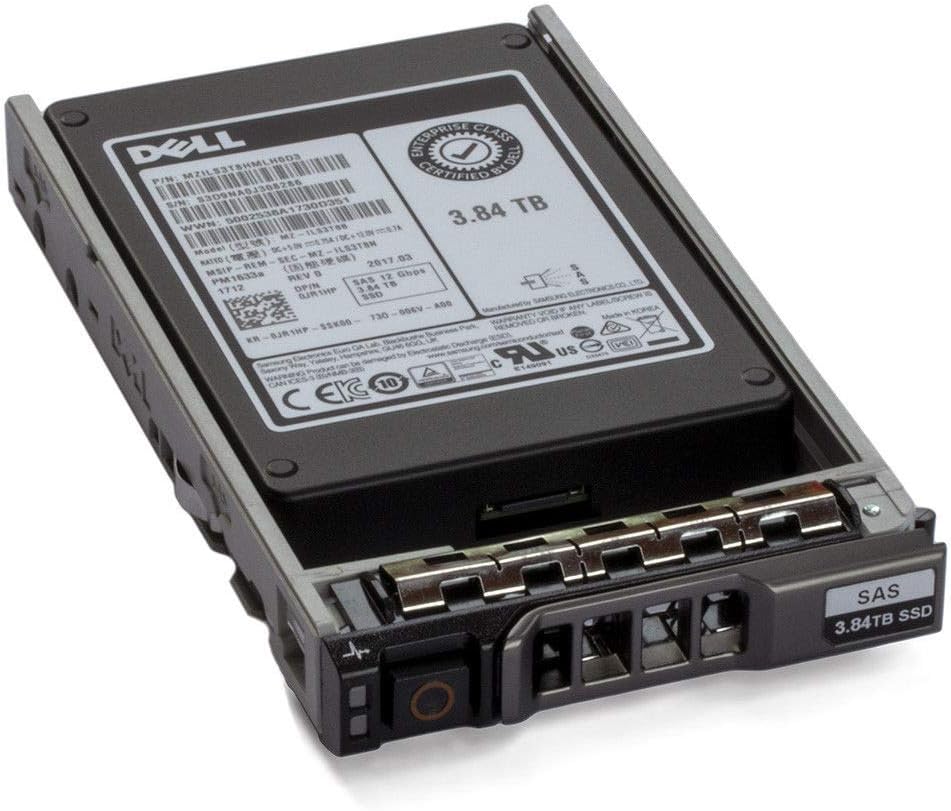 3.84TB 12Gb/s 2.5″ SAS Solid State Drive Compatible with Dell PowerEdge R310, R320, R330, R410, R420, R430