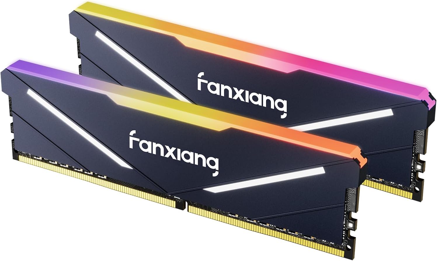 Fanxiang RGB DDR4 RAM 16GB (2x8GB) 3600MHz CL18, Intel XMP 2.0 & AMD Compatible, Memoria RAM Sticks, Computer Memory Kit for Gaming PC Parts