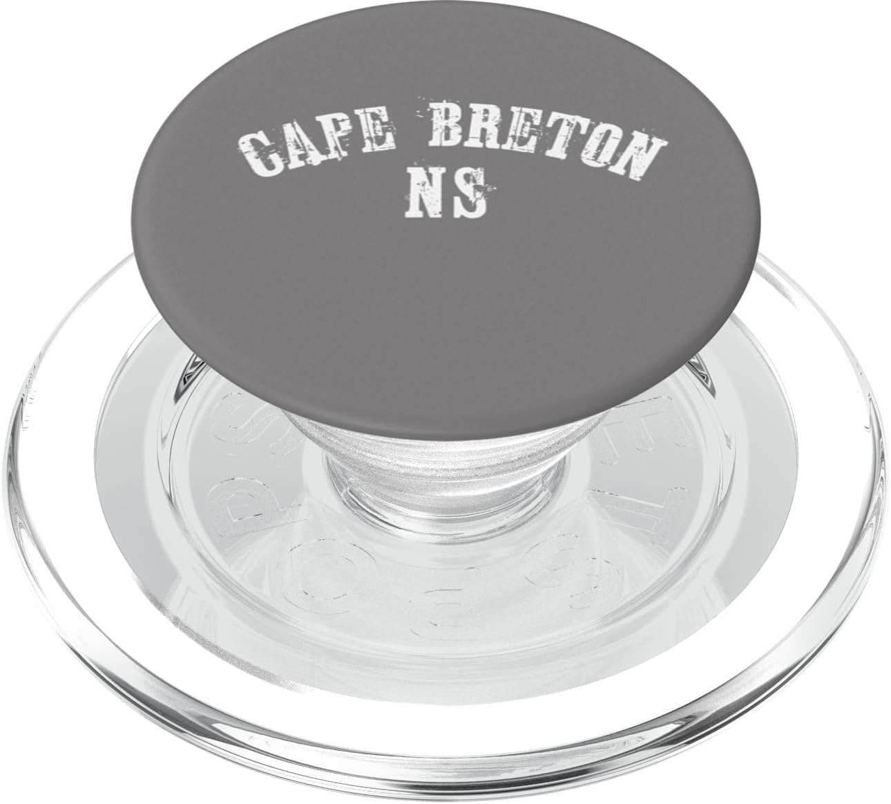 Cape Breton Nova Scotia Canada Rustic Bold Text Souviner PopSockets PopGrip for MagSafe