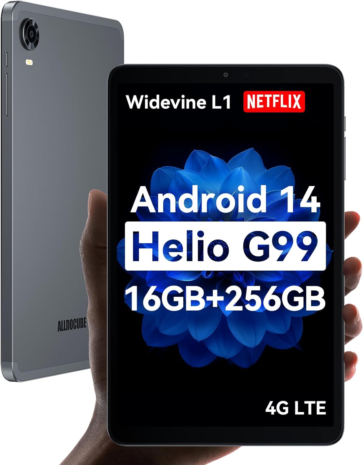 ALLDOCUBE Android 14 Tablet, 8.4 inch Helio G99 iPlay 60 Mini Pro Tablet, 16GB RAM 256GB ROM 512GB Expandable, FHD 1920×1200 Display, Widevine L1, 6050mAh, 5MP/13MP Camera, 4G LTE Bluetooth 5.2