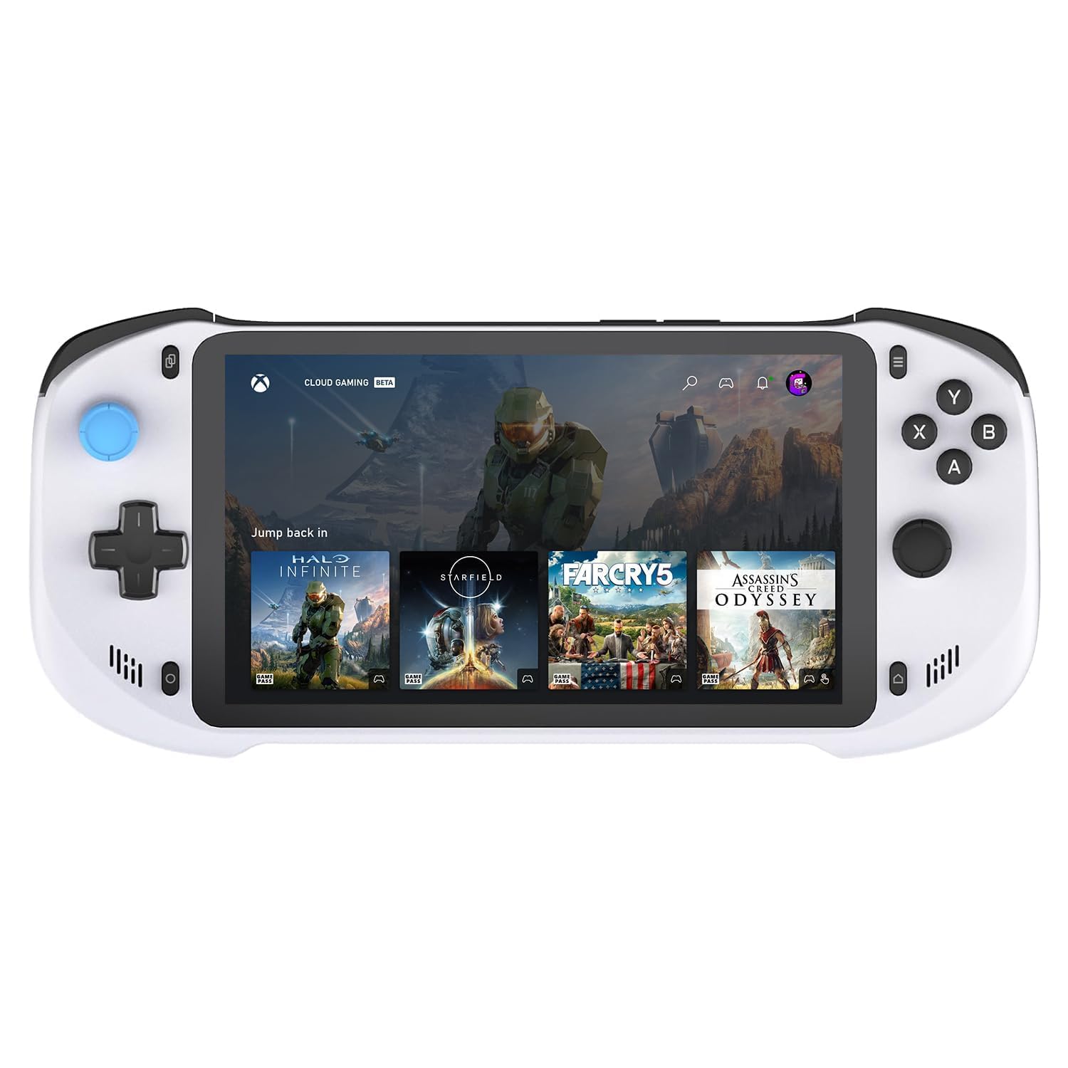 Cloud Handheld Remote Play Gaming Console, For Xbox Cloud Gaming, NVIDIA GeForce NOW, Playstation, PC, Long-Battery Life, 1080P 7-Inch Touchscreen, Lightweight Handheld Accessories – 64G