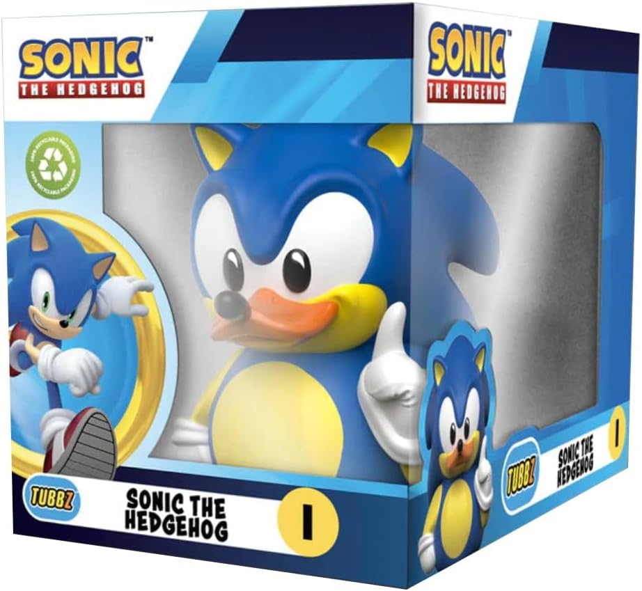 TUBBZ Boxed Edition Sonic Collectible Vinyl Rubber Duck Figure – Official Sonic The Hedgehog Merchandise – Action TV, Movies & Video Games