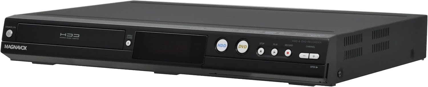 Magnavox MDR535 500GB HDD and DVD Recorder with SD Digital Tuner (Black)