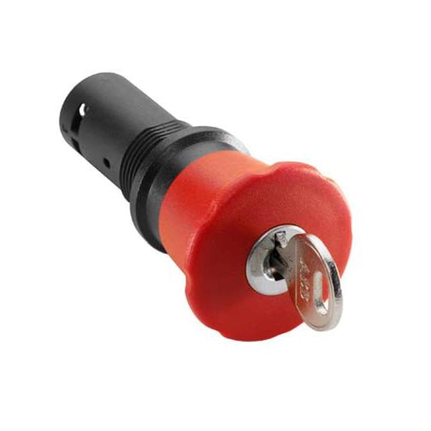 ABB CE4K1-10R-11 22mm Assembled Pushbutton, Key Release, Red, Compact