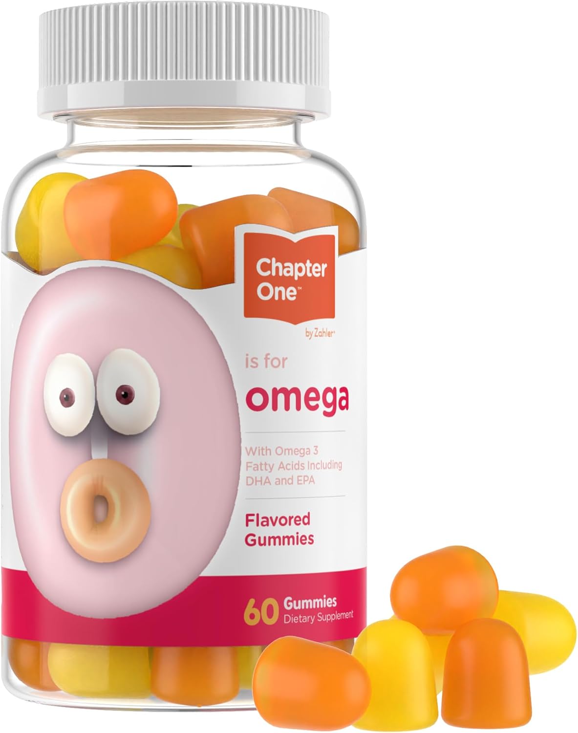 Zahler – Chapter One Omega 3 Gummies for Kids with No Fish Oil (60 Count) – Kosher Omega 3 6 9 Fatty Acids, EPA, DHA – Easy to Take Omega 3 Supplement for Healthy Growth, Development & Brain Function