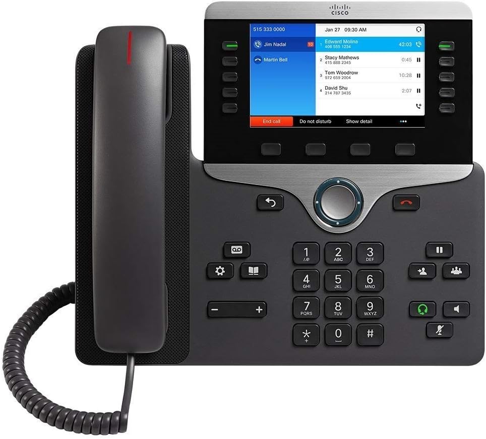 Cisco 8841 SIP VoIP Phone – CP-8841-3PCC-K9 (Renewed)