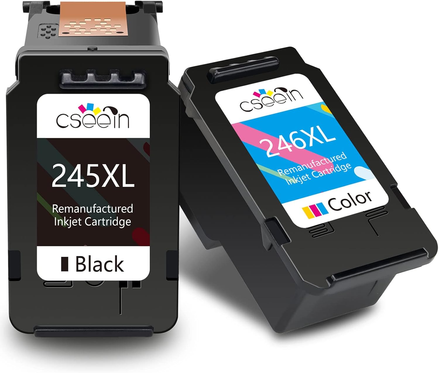 Remanufactured Ink Printer for 245XL and 246XL Ink Cartridge Canon, PG-245 XL CL-246 XL Ink for PIXMA MX492 TR4520 TS3120 MG2420 MG2520 MG2522 MX490 MG2920 MG2922 MG3022 MG3029 IP2820 Replacement