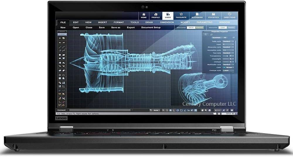 Lenovo ThinkPad P53 Mobile Workstation 15.6″ FHD Display – Intel Core i7-9850H, 16GB RAM, 512GB SSD, NVIDIA Quadro T1000, Backlit Keyboard, Fingerprint Reader, Windows 10 Pro (Renewed)