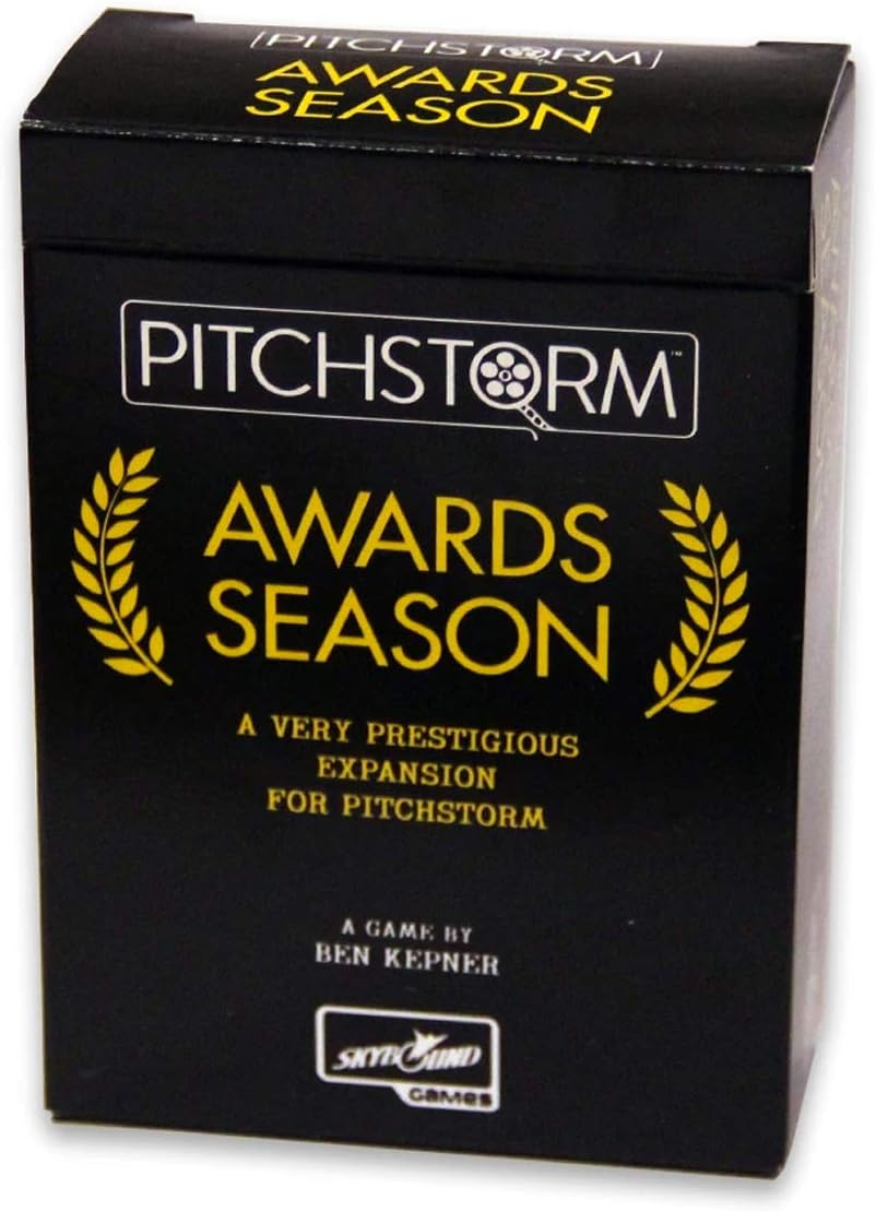 Skybound Pitchstorm Awards Season: Expansion for The Card Game of Pitching Horrible Movie Ideas to The Worst Executives | 3-12 Players, Ages 14+