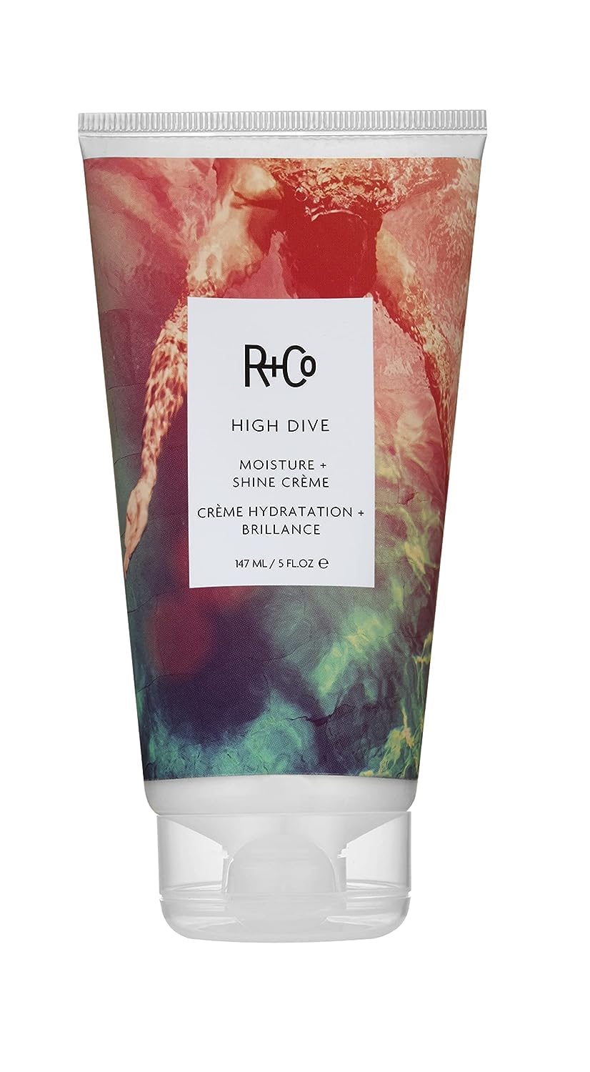 R+Co High Dive Moisture and Shine Crème | Deep Hydration + Softens + Eliminates Frizz | Vegan + Cruelty-Free |