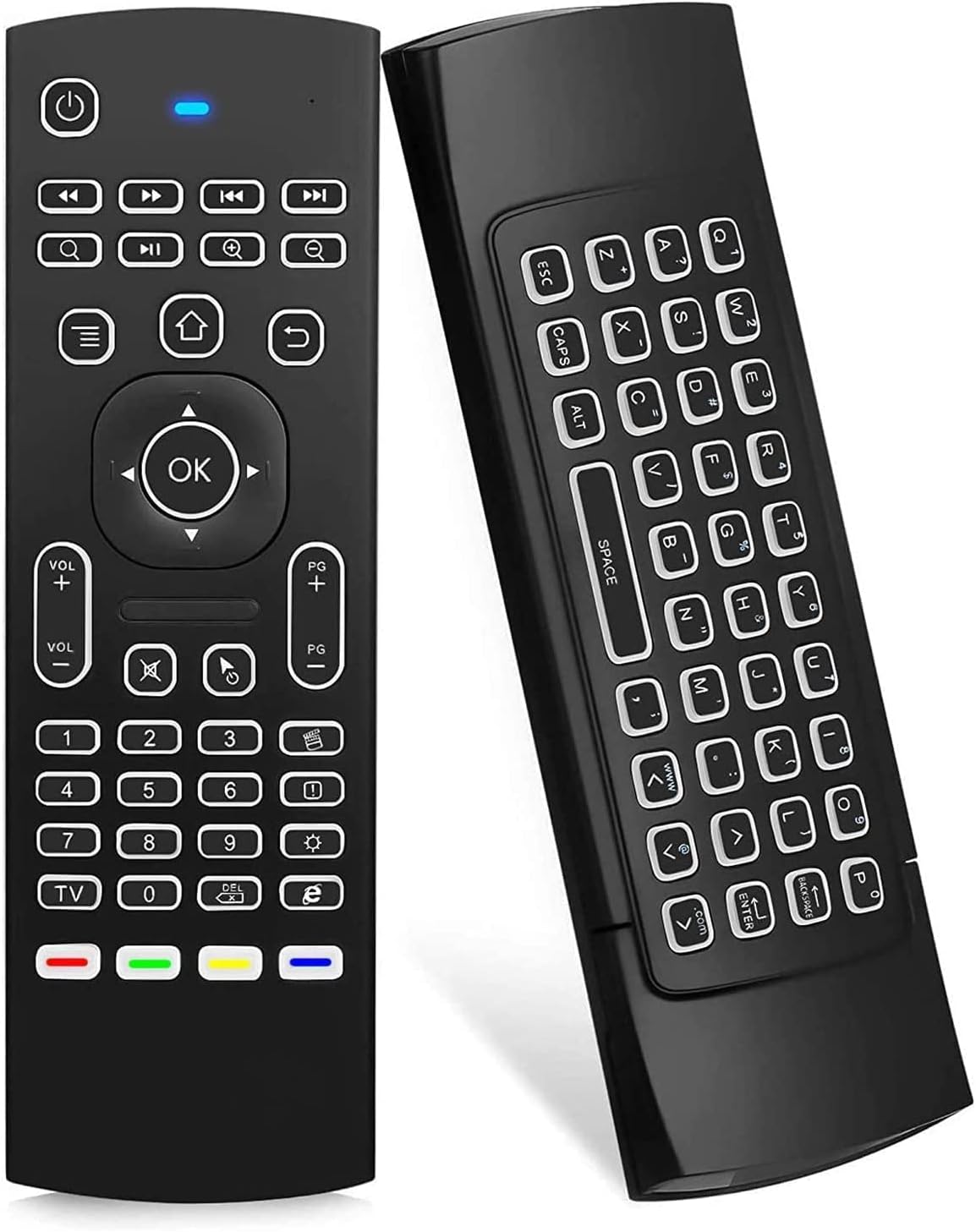 MX3 Pro Mini Keyboard Backlight Fly Remote Mouse,Android TV Remote Control,IR Learning Mini Wireless Keyboard for Android TV Box.HTPC.IPTV.Pad.PS3/PS4