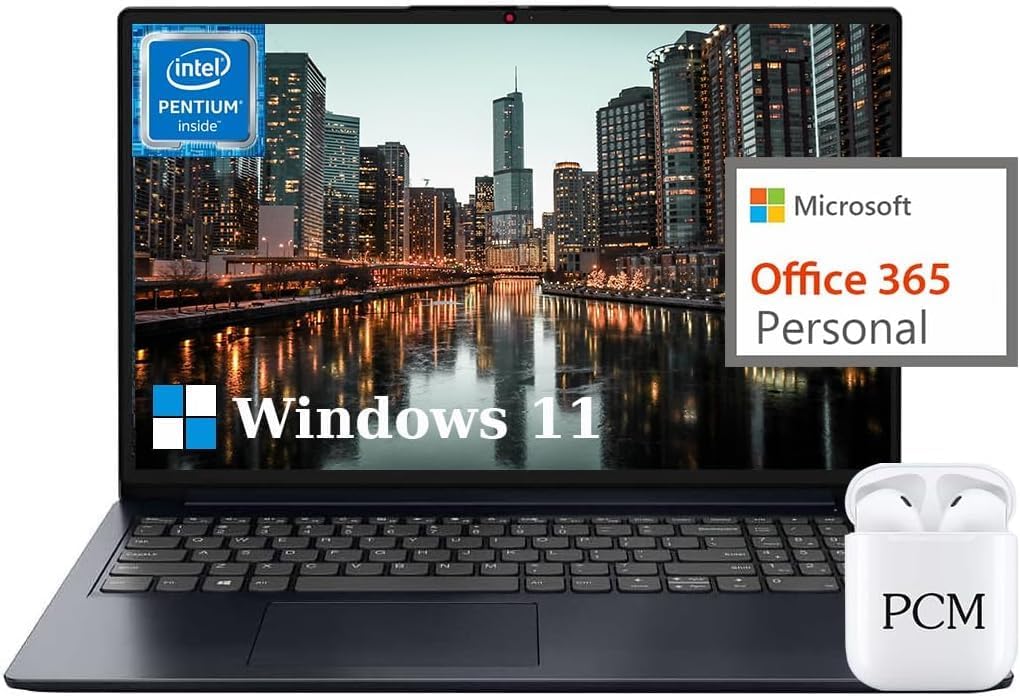 Lenovo Ideapad 1 15 inch Laptop Computer, FHD 15.6 Laptop Notebook PC, Thin Lightweight Laptop College Students, 20GB RAM 1TB SSD, Windows 11 Laptop Microsoft Office 365 1Y, 10-Key Number Pad Camera