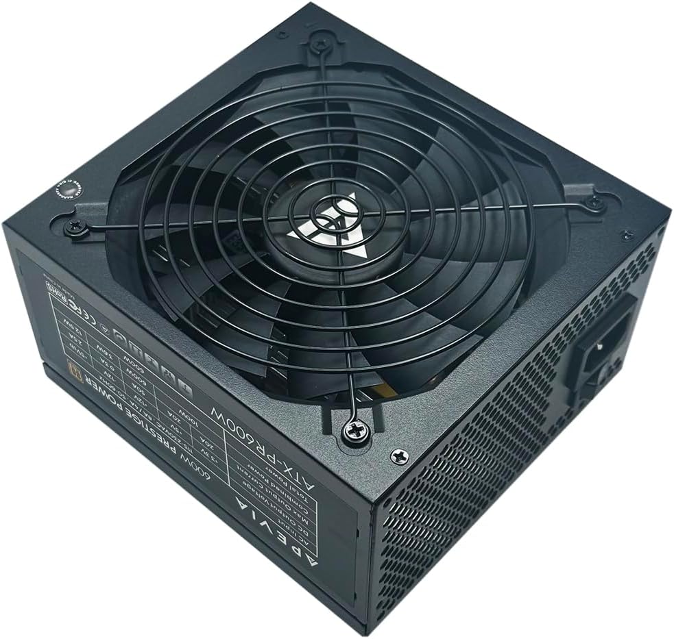 Apevia ATX-PR600W Prestige 600W 80+ Gold Certified, RoHS Compliance, Active PFC ATX Gaming Power Supply