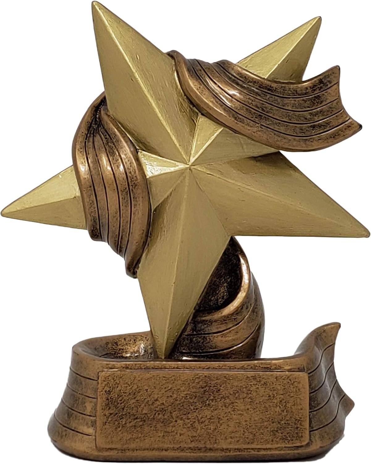 Decade Awards Gold Star Trophy – 5 or 7 Inch Tall | Gold Star Award | Employee Superstar Recognition Trophy – Engraved Plate on Request