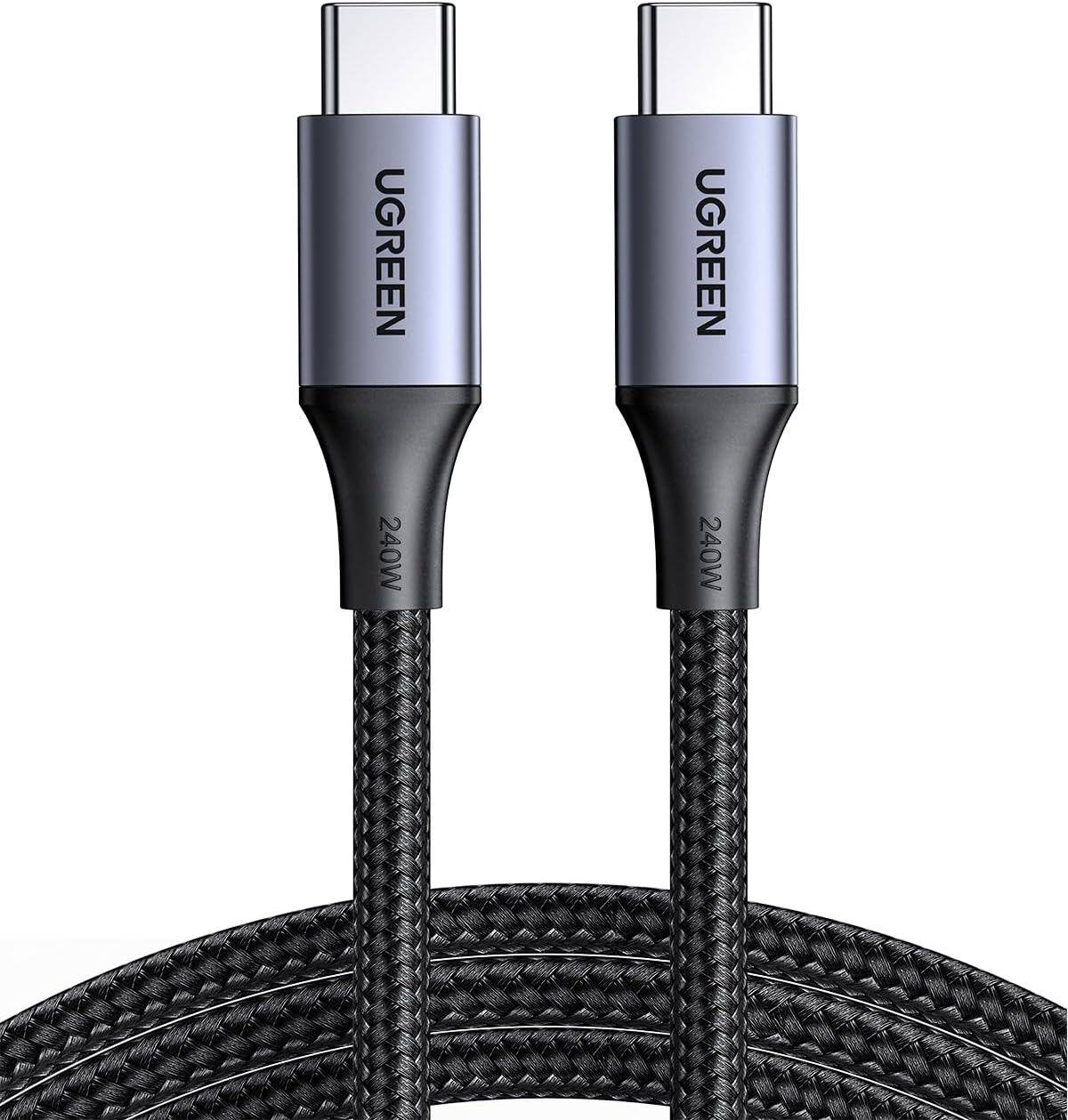 UGREEN 240W USB C to USB C Cable, Fast Charging USB C Cable for iPhone 16 Pro Max/15, Samsung Galaxy S24/S23, MacBook Pro/Air, iPad Pro/Air/Mini, Dell XPS, 6.6FT