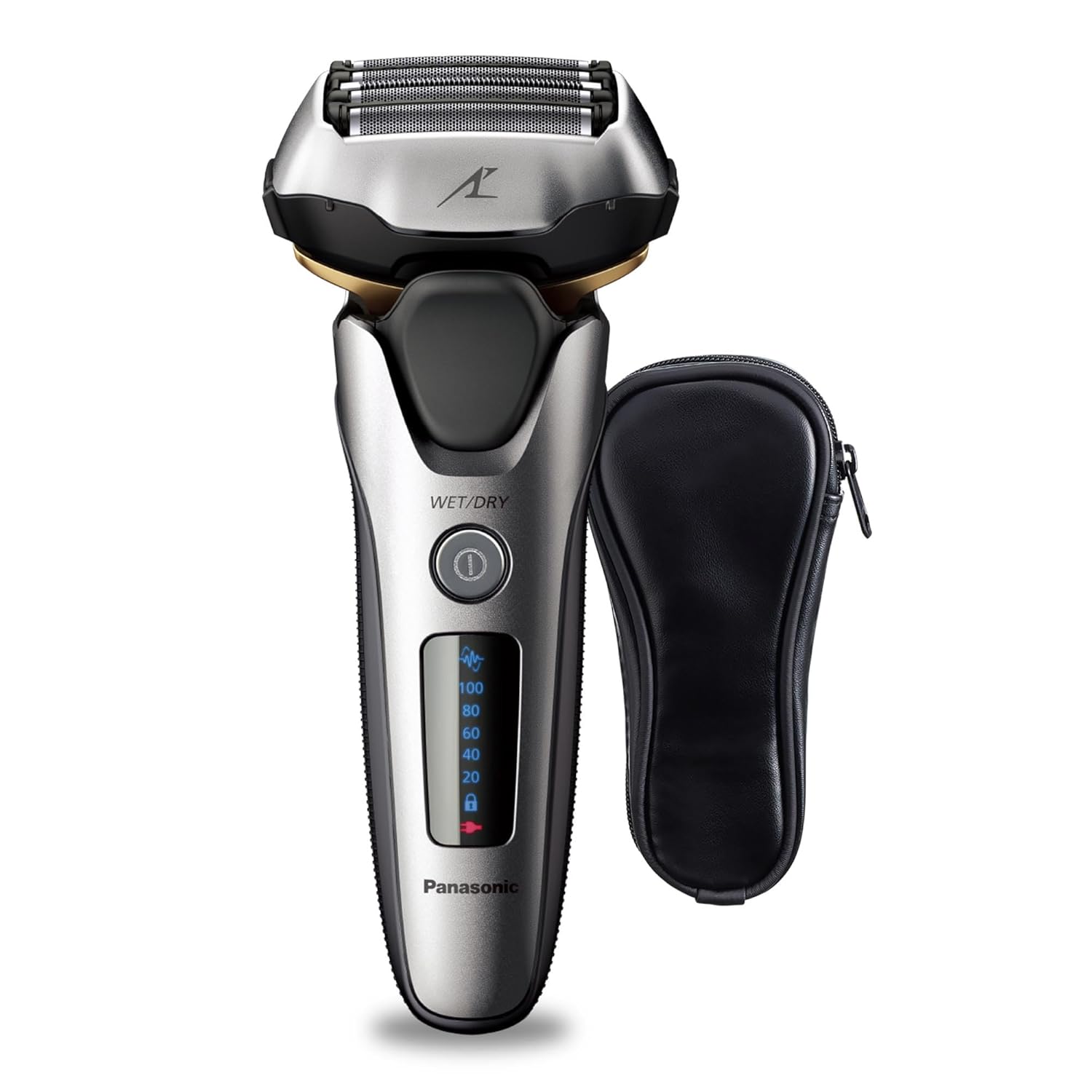 Panasonic ARC5 Electric Razor for Men with Pop-up Trimmer, Wet Dry 5-Blade Electric Shaver with Intelligent Shave Sensor and 16D Flexible Pivoting Head – ES-ALV6HS (Silver)