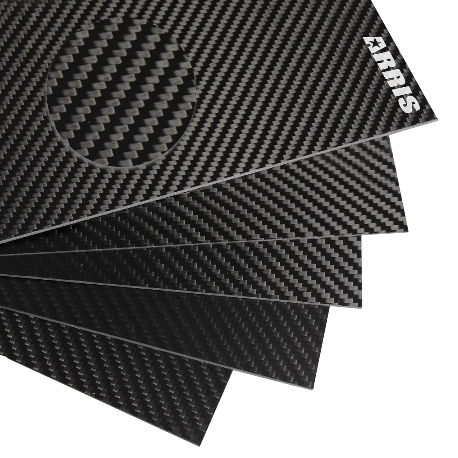 ARRIS 200 X 300 X 3MM Carbon Fiber Sheet, Available in 0.5MM 1.0MM 1.5MM 2.0MM 2.5MM 3.5MM 4.0MM 4.5MM 5MM 6MM 100% 3K Carbon Fiber Plate Twill Matte