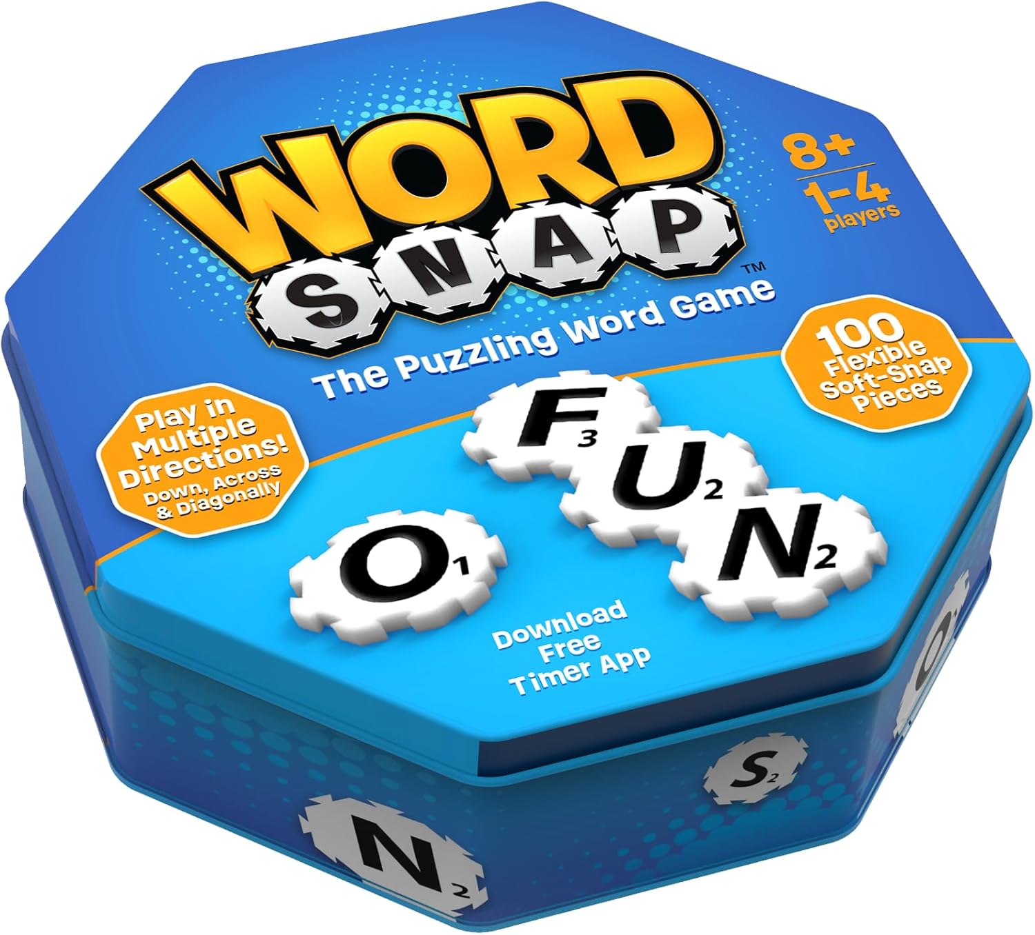 Word Game, Enhances Memory, Spelling, Dexterity, and Vocabulary – Award-Winning, Engaging, Educational for Kids, Families, and Seniors, 1-4 Players, Ages 8+