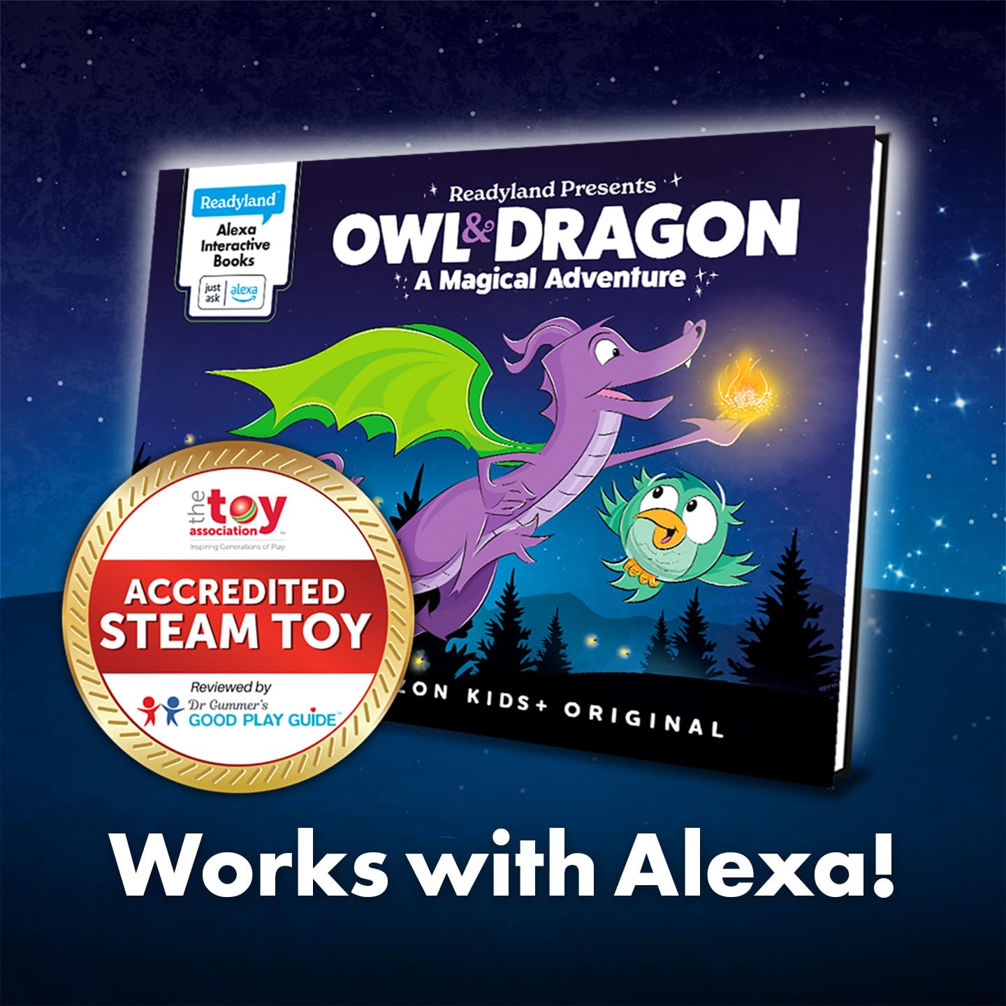 Owl & Dragon, A Magical Adventure (Readyland: an Alexa Interactive Book for Kids) – a Must-Have Accessory for your Echo (Books You Can Talk To)