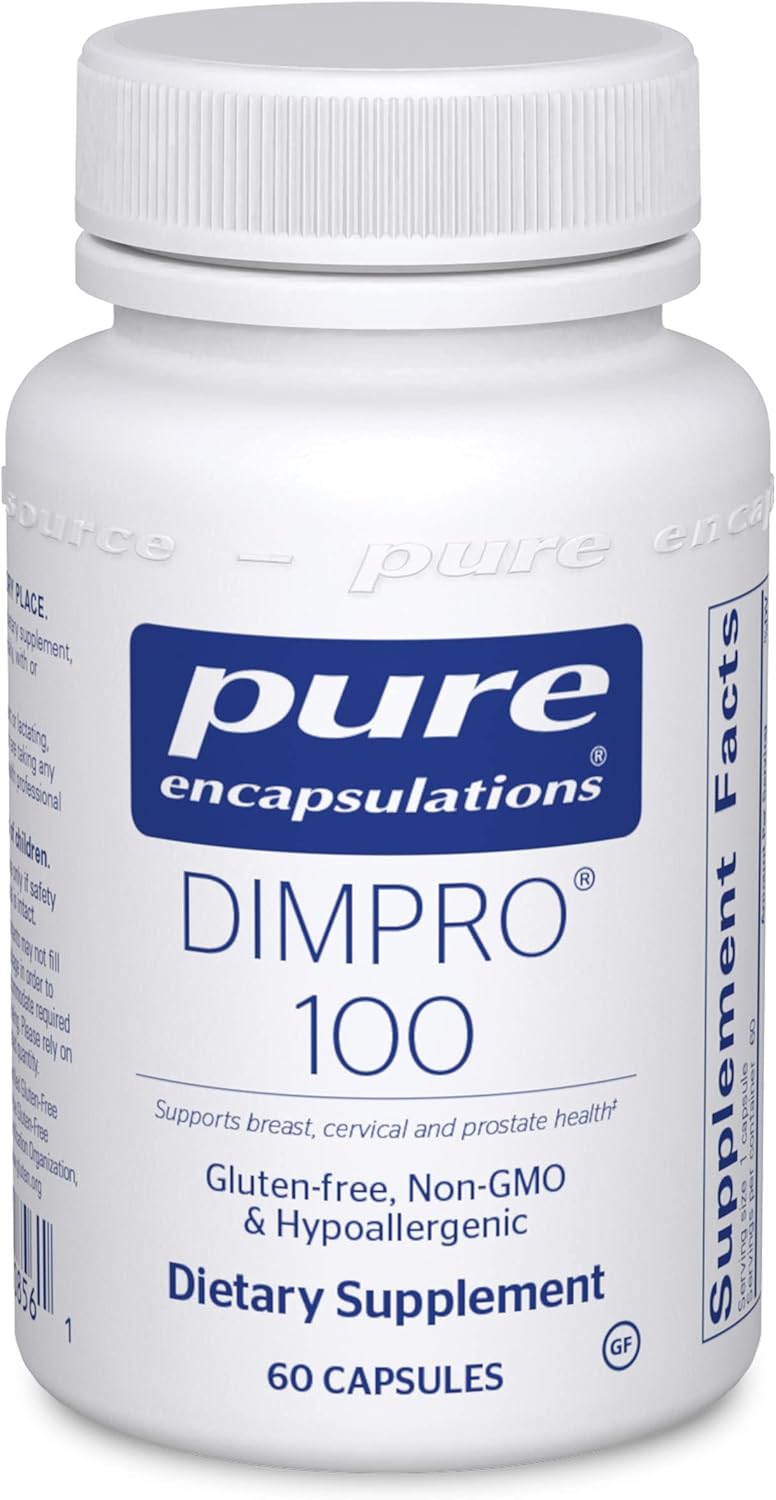 Pure Encapsulations DIMPRO 100 – Diindolylmethane Supplement – for Breast, Cervical & Prostate Health – Gluten Free & Vegan – 60 Capsules