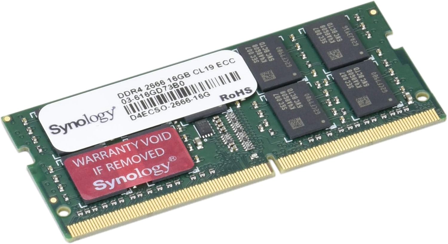 Synology SODIMM ECC RAM DDR4-2666 16GB (D4ECSO-2666-16G)