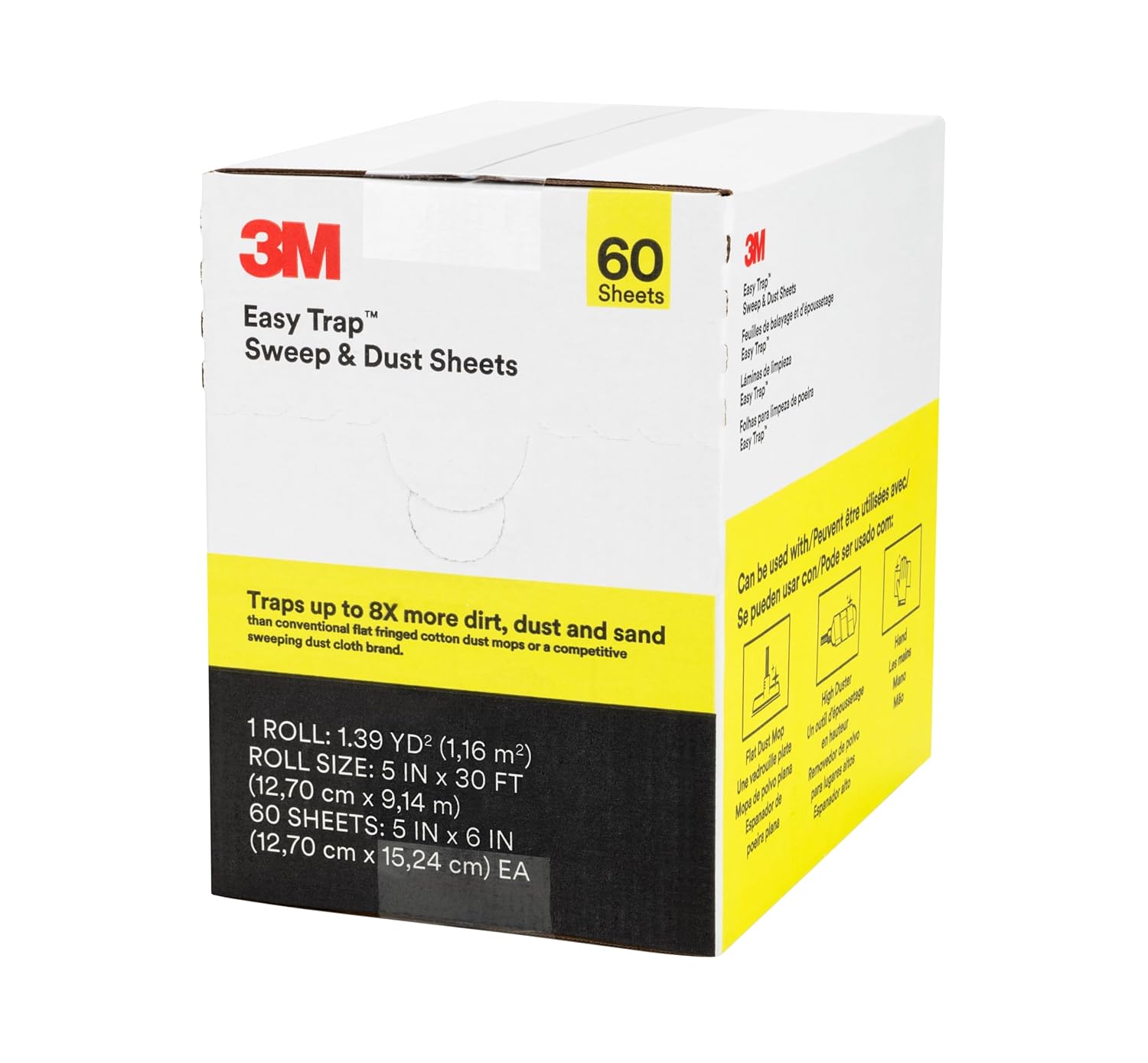 3M Easy Trap Duster – sweep & dust sheets, 5″ x 6″ sheets, 250 sheets/roll, 2 rolls/case