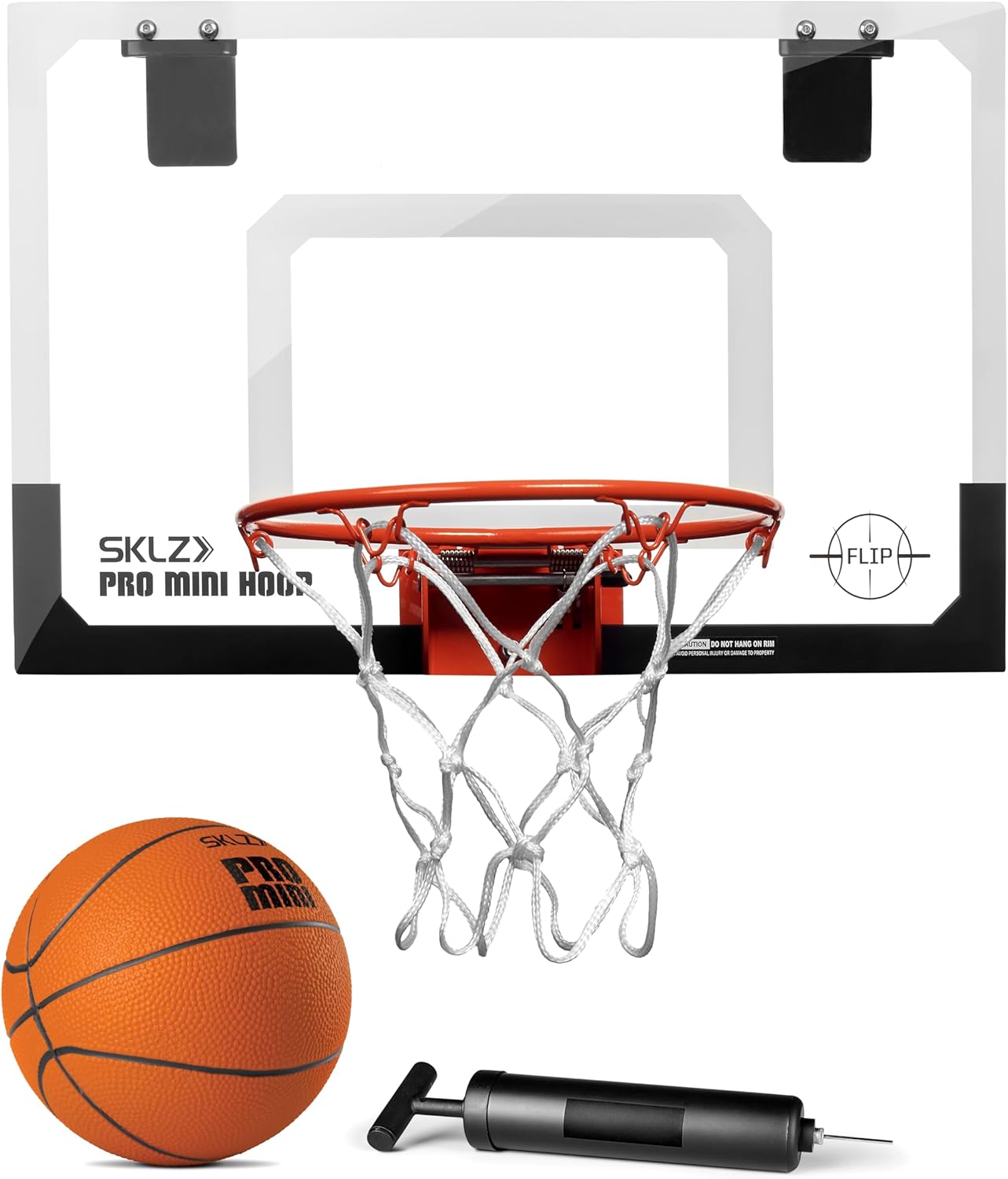 SKLZ Pro Mini Indoor Basketball Hoop – Over The Door – Portable – Great for Home, Dorms, Offices, and Gifts