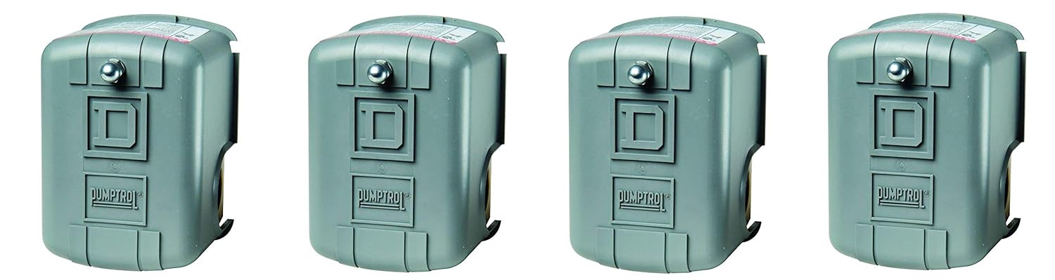 Square D by Schneider Electric FSG2J21CP 30-50 PSI Pumptrol Water Pressure Switch, Grey Cover (Pack of 4)