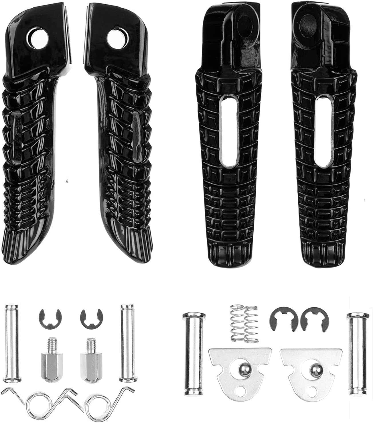 Motorcycle Front Rear Foot Pegs Footrest Fit for Suzuki GSXR GSX-R 600/750/1000 2005-2020