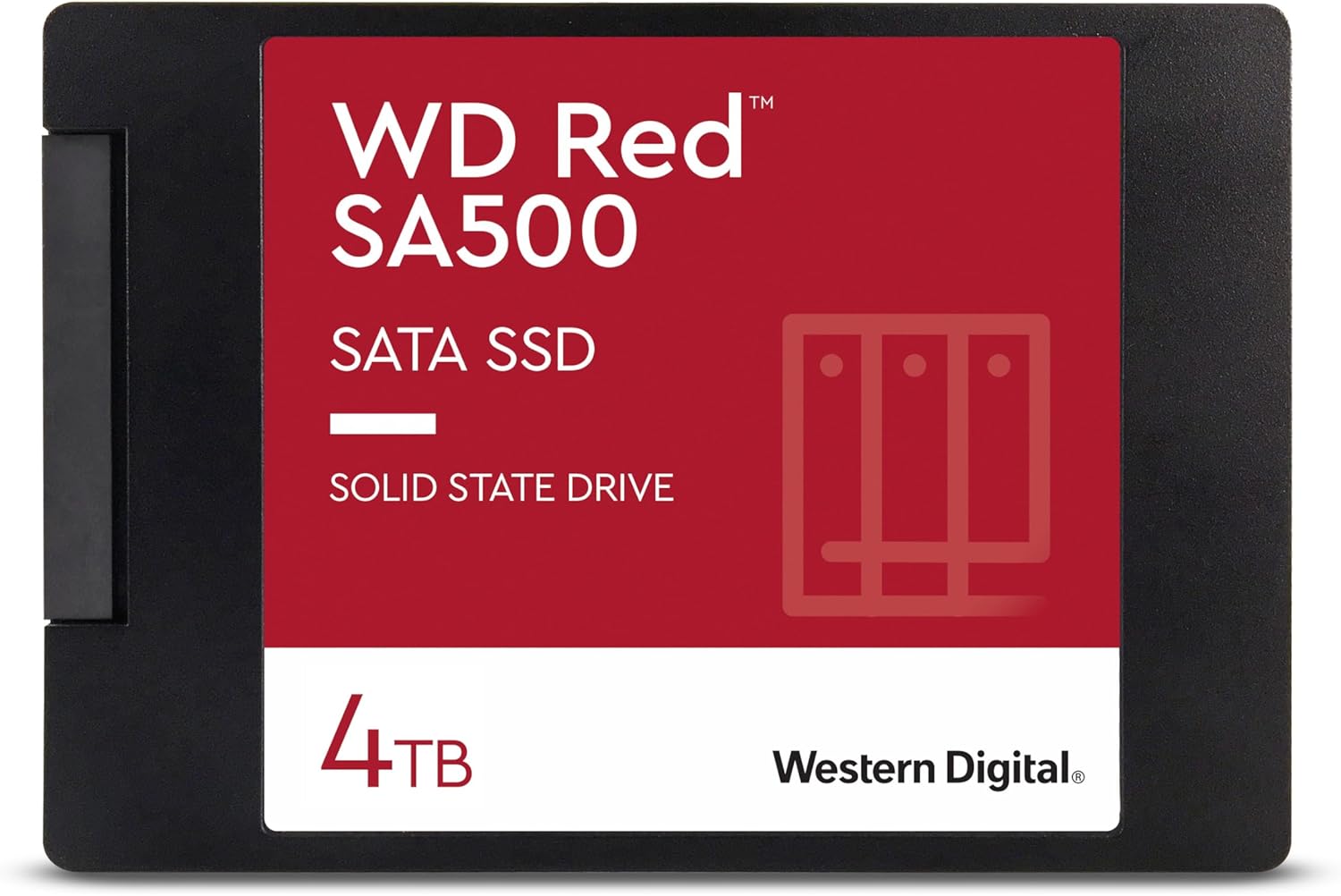 Western Digital 4TB WD Red SA500 NAS 3D NAND Internal SSD – SATA III 6 Gb/s, 2.5″/7mm, Up to 560 MB/s – WDS400T1R0A, Solid State Hard Drive