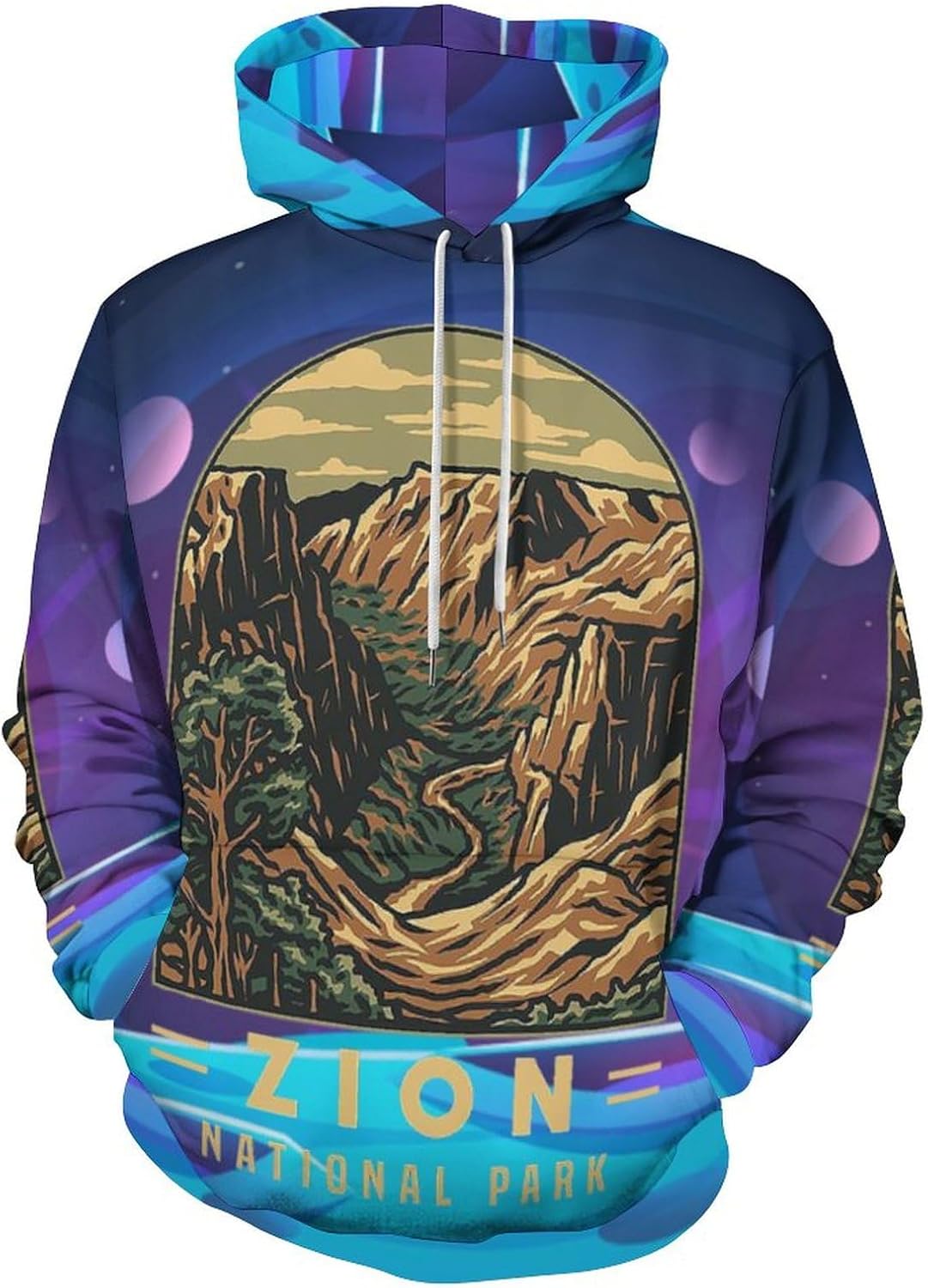 zion gym Women Mens Fashion Hoodie Sweatshirt Long Sleeved Pullover Tops Printed