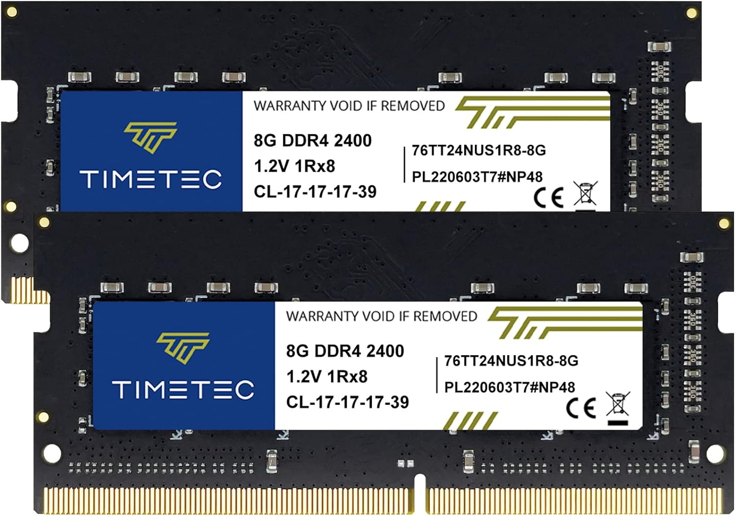 Timetec 16GB KIT(2x8GB) DDR4 2400MHz PC4-19200 Non-ECC Unbuffered 1.2V CL17 1Rx8 Single Rank 260 Pin SODIMM Laptop Notebook PC Computer Memory RAM Module Upgrade (16GB KIT(2x8GB))