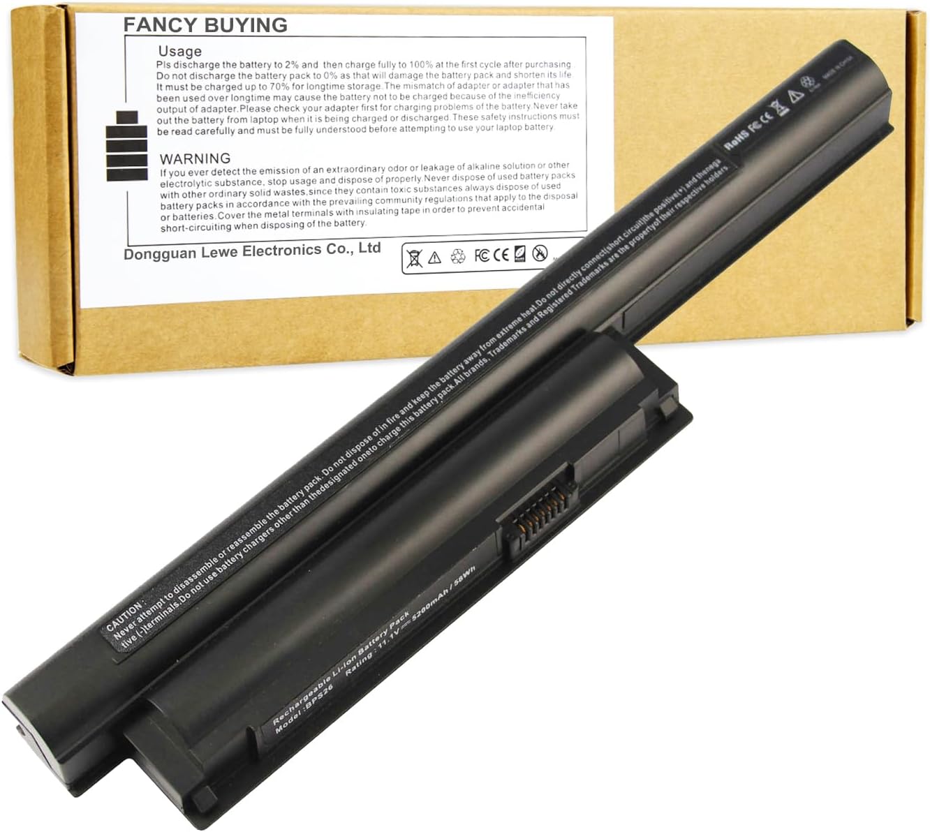 VGP-BPS26 Battery for Sony VAIO BPS26 VGP-BPS26A VGP-BPS26S VGP-BPL26 SVE151D11M VPCEH VPCCA VPC-CA15FG VPC-CA15FW VPC-CA16EC VPC-CA17EC VPC-CA190 PCG-61A12L PCG-61A13L PCG-61A14L PCG-71713L