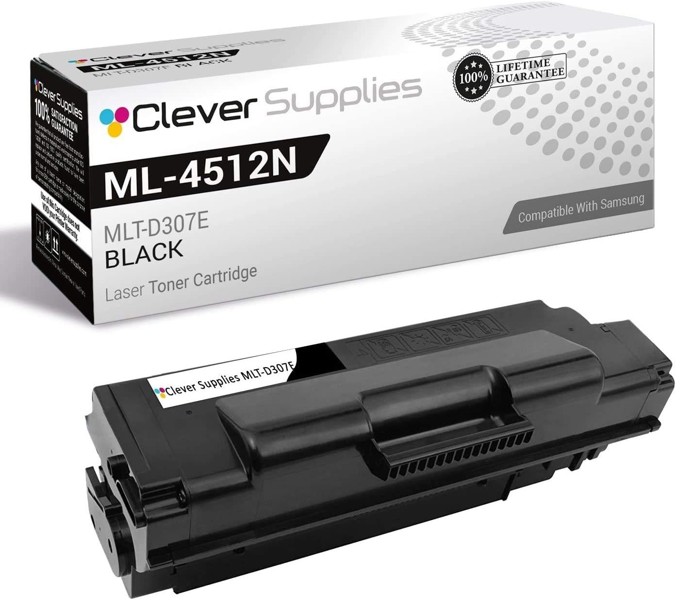 CS Compatible Toner Cartridge Replacement for Samsung ML-4512ND MLT-D307E Black ML-4512ND, ML-5012ND, ML-5017ND