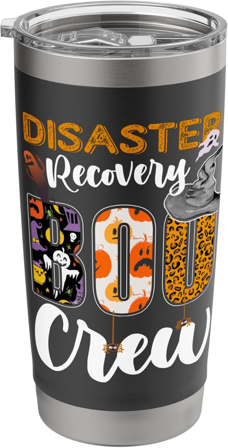 Disaster Recovery Boo Crew Halloween Matching Specialist Stainless Steel Insulated Tumbler