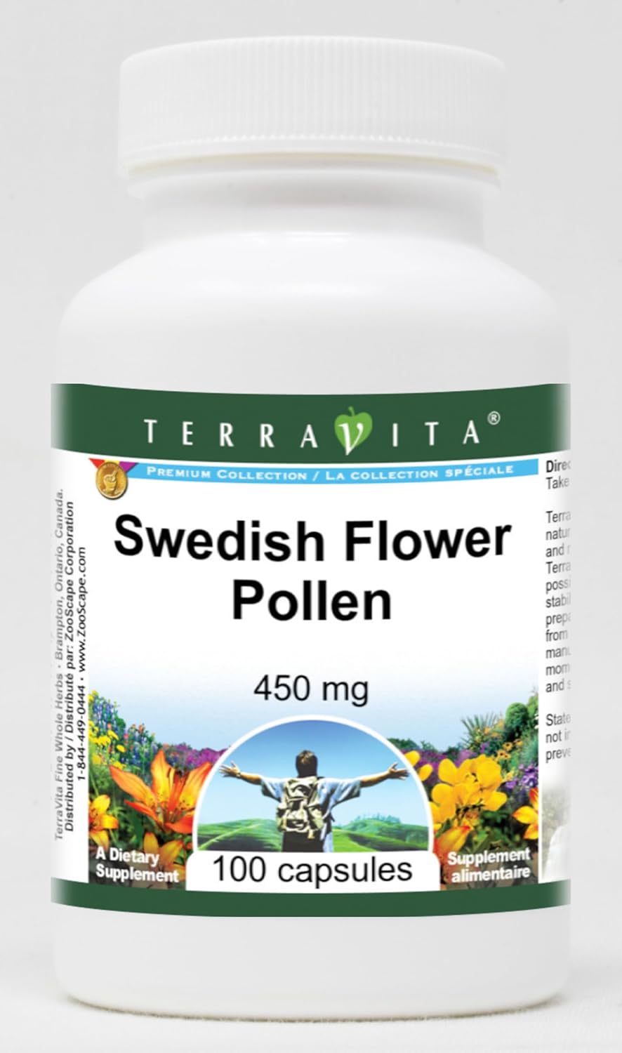 Swedish Flower Pollen – 450 mg (100 Capsules, ZIN: 521490)