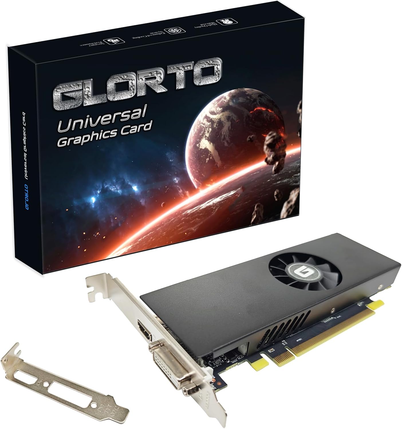 Radeon RX 550 2GB GDDR5 Low Profile Graphics Card, PCI Express 3.0 x8, HDMI/DVI, Entry Level GPU for PC, SFF and HTPC