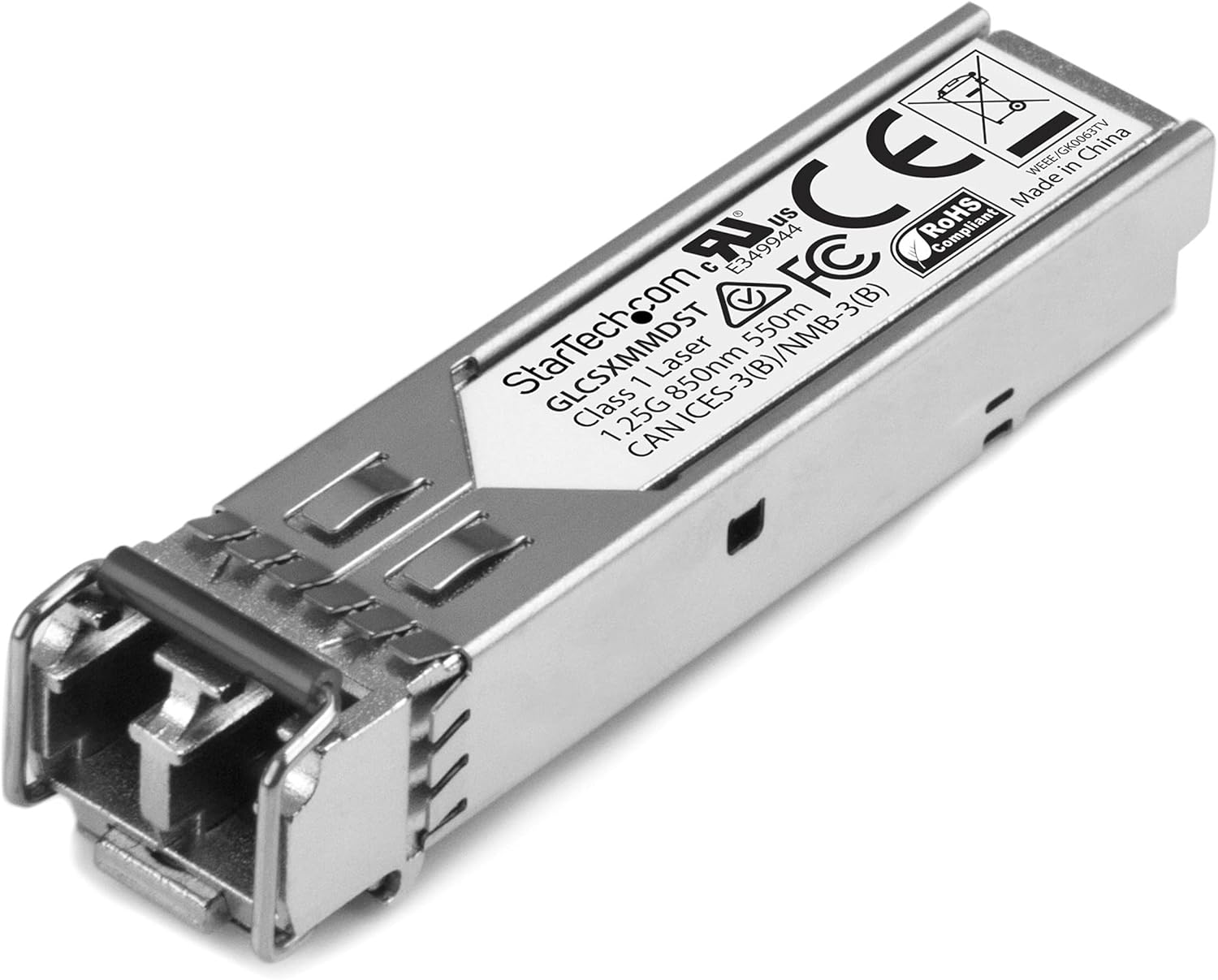 StarTech.com Cisco GLC-SX-MMD Compatible SFP Module – 1000BASE-SX – 1GbE Multimode Fiber MMF Optic Transceiver – 1GbE SFP – LC 550m – 850nm – DDM Cisco Firepower, ASR920, IE2000 (GLCSXMMDST)