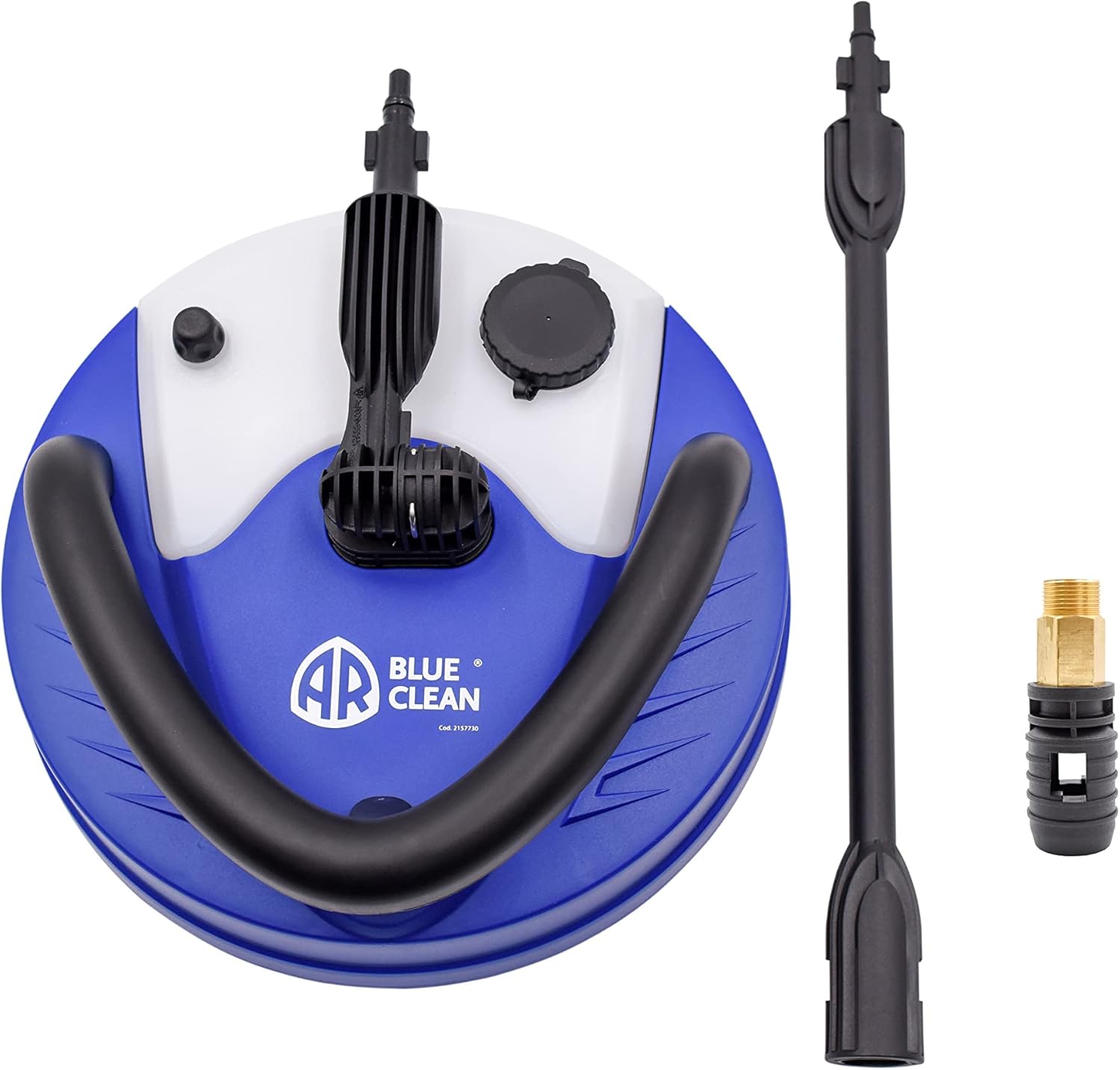 AR Blue Clean, PW41581, 12 Inch Patio Cleaner with Chemical Bottle, with 22mm Adapter, Blue Includes 22mm Adapter, and extension lance