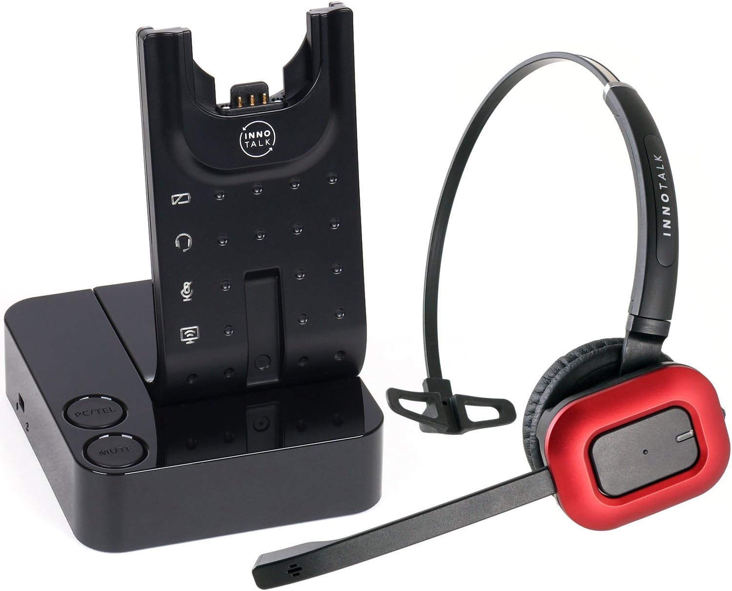 INNOTALK Wireless Headset for Computer Phone and Desk Phone + Remote Hook On/Off EHS Device for Cisco Phone 6945 7942G 7945G 7962G 7965G 7975G 7821 7841 7861 8811 8841 8845