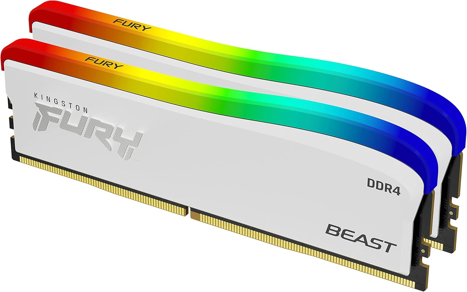 Kingston Technology Fury Beast RGB Special Edition 32GB (2x16GB) 3600MT/s CL17 DDR4 Desktop Memory Kit of 2 | Infrared Syncing | Intel XMP & AMD Ryzen Ready | RGB CTRL Software | KF436C18BWAK2/32