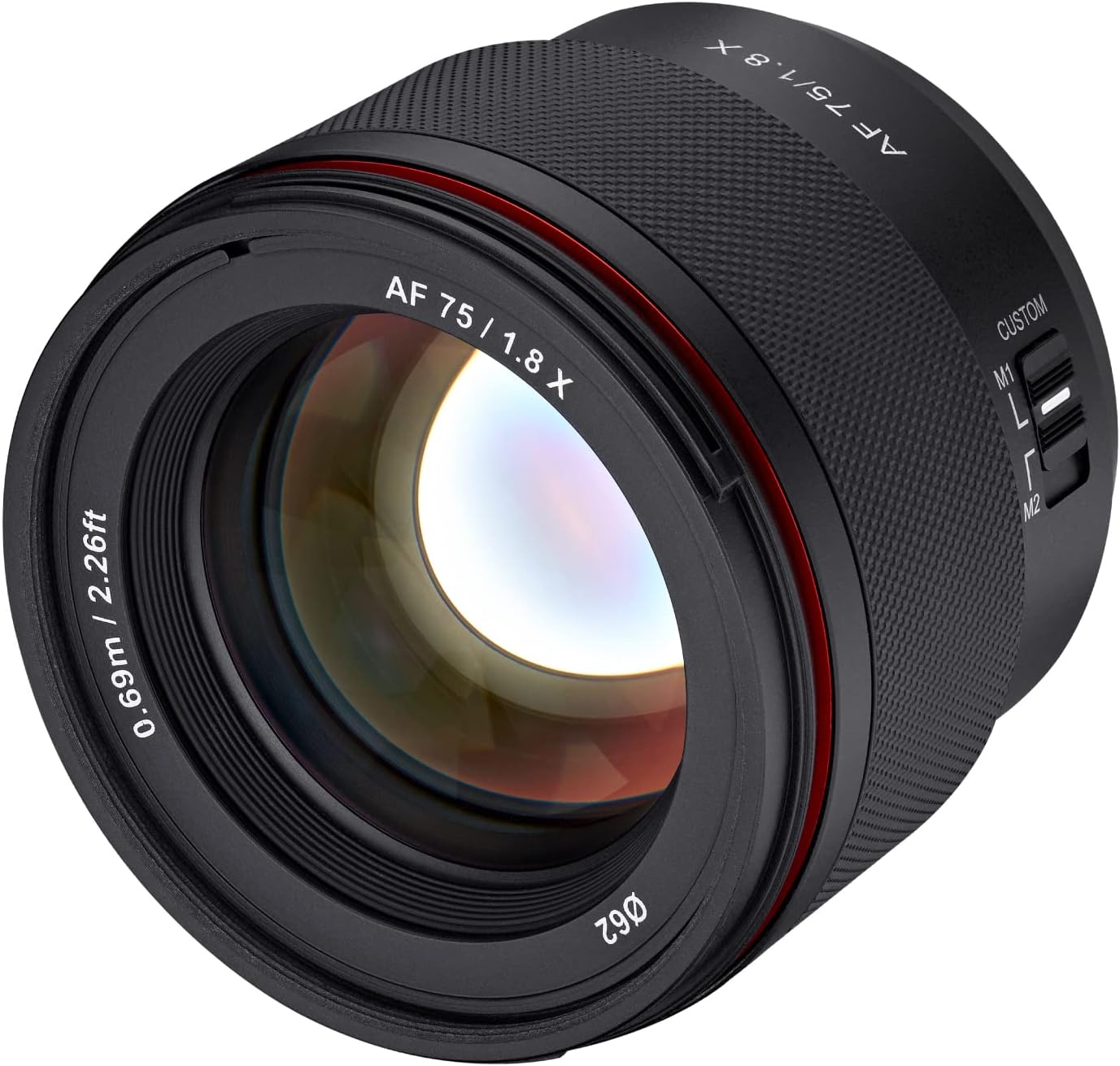 Samyang AF 75mm F1.8 for Fuji X – Lightweight and Compact Portrait Lens with LSTM-AF, Weather Protection and Custom Switch for Travel Photos