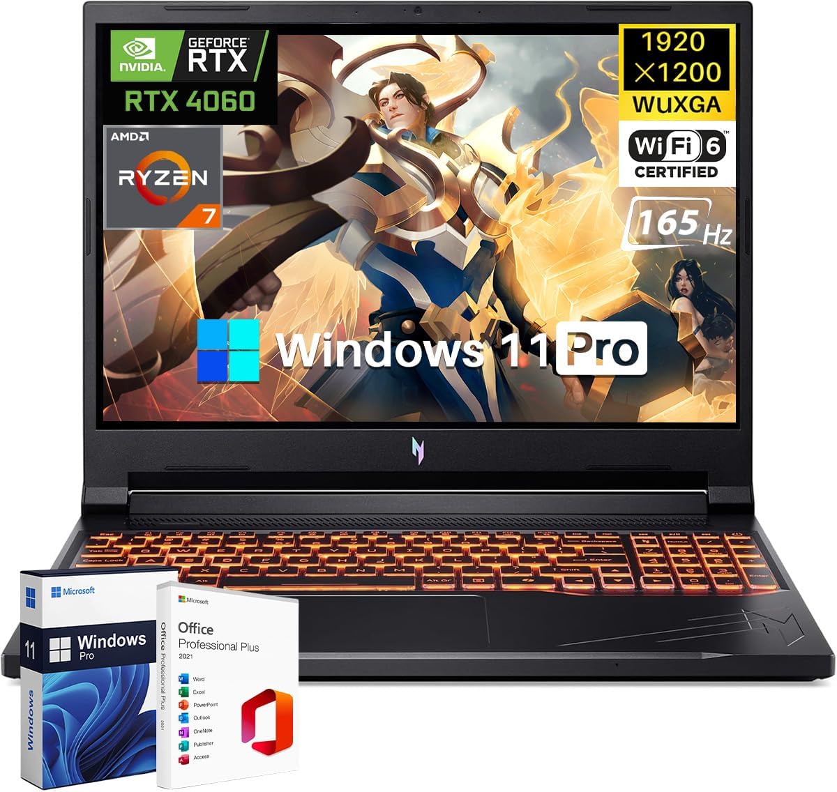 acer Nitro 5 Gaming Laptop | Intel Core i5-12500H | NVIDIA GeForce RTX 3050 Ti Laptop GPU | 15.6″ FHD 144Hz IPS Display | 16GB DDR4 | 1TB Gen 4 SSD | Backlit Keyboard | Killer Wi-Fi 6 | w/OD, Black